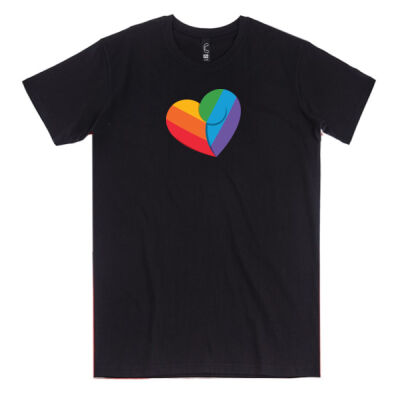 Rainbow Heart - Mens Icon Tee Thumbnail
